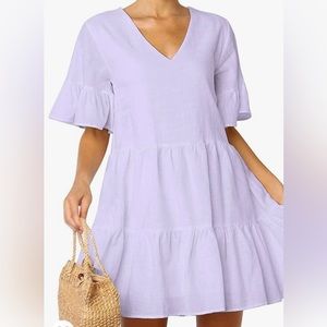 Lavender mini dress